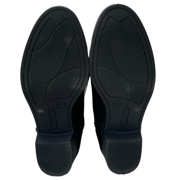 Wide Calf Boots Liz Claiborne Tilia Black Brown Riding Boots Size 9 1/2 W - Picture 12 of 16